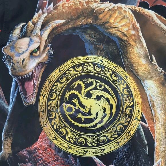 HBO House of the Dragon Game of Thrones Windbreaker Jacket Mens Size S NEW NWT - Picture 8 of 16